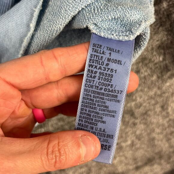 James Perse Pullover Hoodie Sweatshirt Supima Cotton Lightweight Raw Hem 1 NWT - Picture 6 of 11